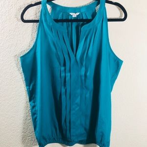 Calvin Klein peplum turquoise blouse